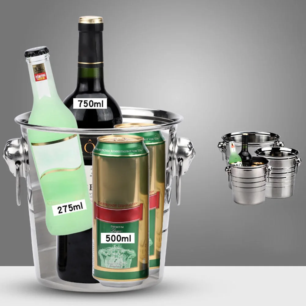 Контейнер для льда из нержавеющей стали 3 л/5 л/7 л|Ведра и щипцы льда| |