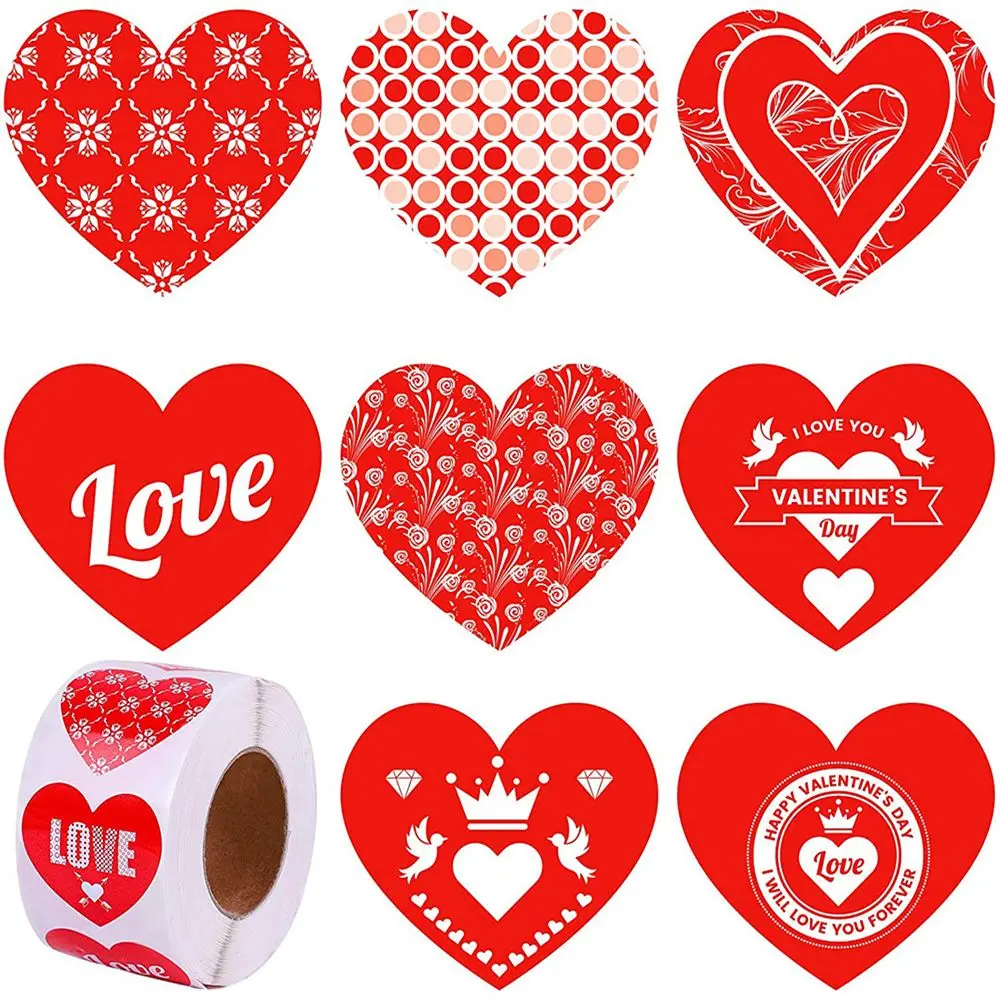 

Наклейки в форме сердца 500, ярлыки для скрапбукинга, упаковки для вечерние ринки, свадьбы, Дня Святого Валентина, наклейки, товары для фестив...