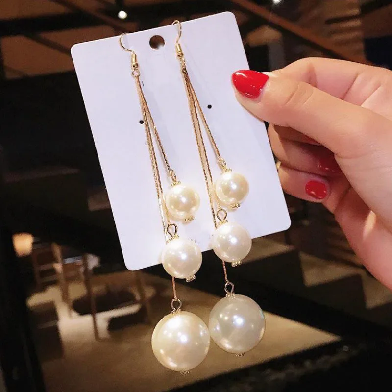 Женские серьги-гвоздики с искусственным жемчугом | Украшения и аксессуары