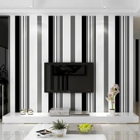 white black grey wallpaper modern vertical stripes wall paper tv background living room wall covering mural for girl boy bedroom