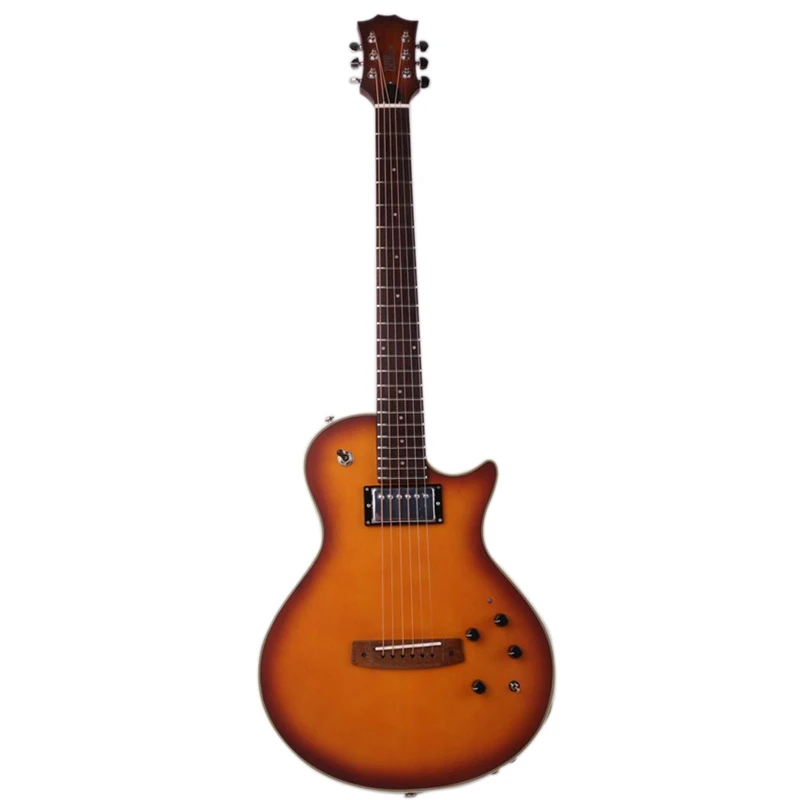 

silent electric acoustic guitar portable built in effect reverb delay inside sunburst spruce top free shipping