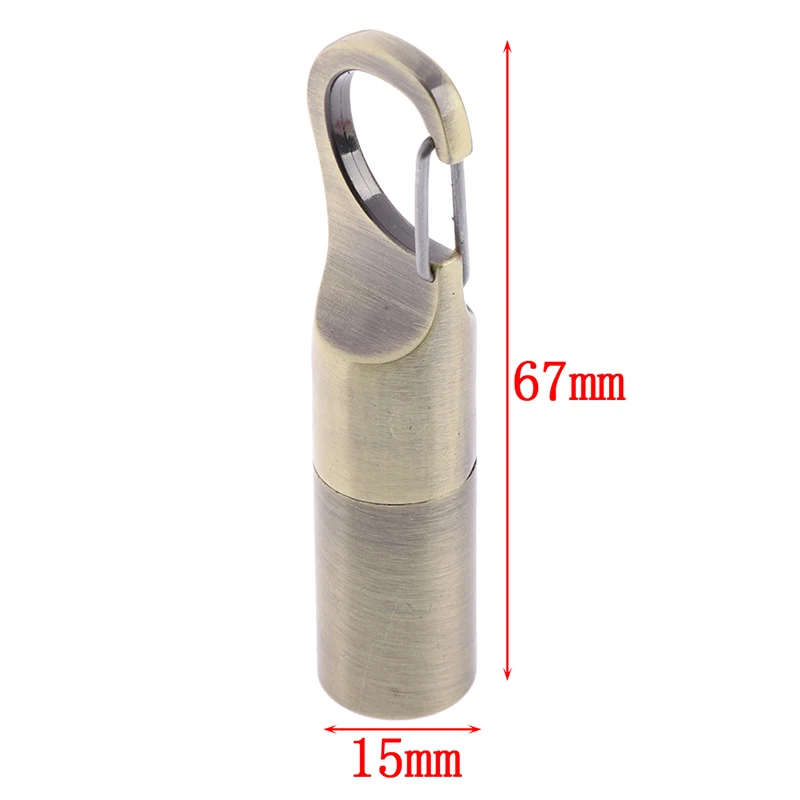 

Mini Kerosene Lighter Capsule Gasoline Lighter Outdoor Key Chain Buckle Inflated Lighter Tools