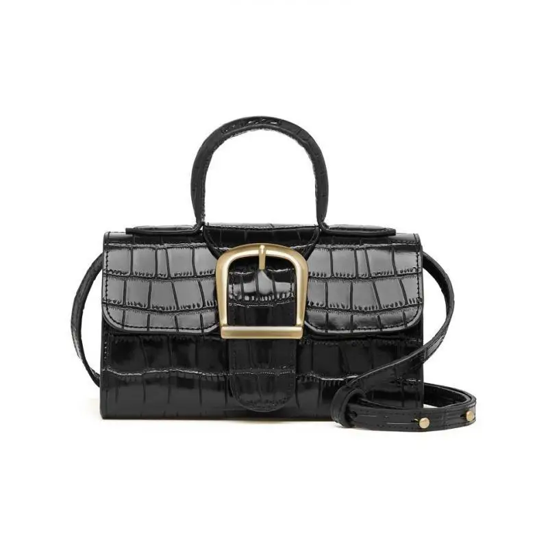 Женская сумка сетчатая красная винтажная квадратная сумка-слинг с крокодиловым