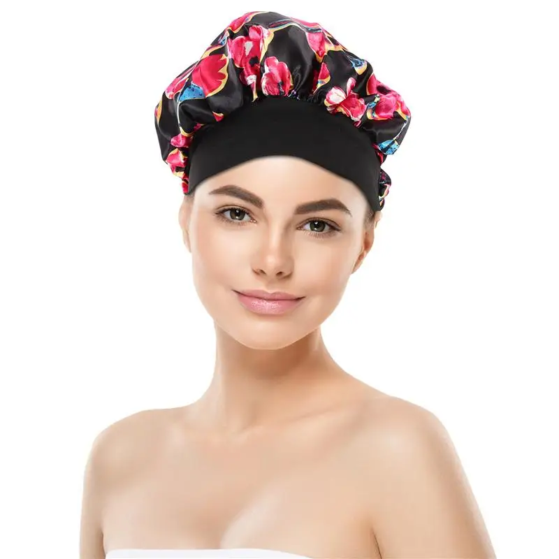 

High-stretch Sleep Hat Good Sleeping Bonnet Hair Protector Elastic Hair Cover