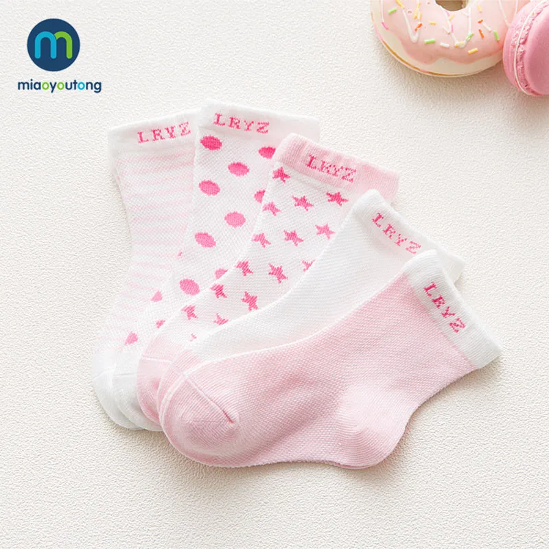 

10 pcs/lot Pink Star Knit Breathable Mesh Cotton Soft Skarpetki Newborn Socks Kids Boy Girl Baby Socks Meia Infantil Miaoyoutong