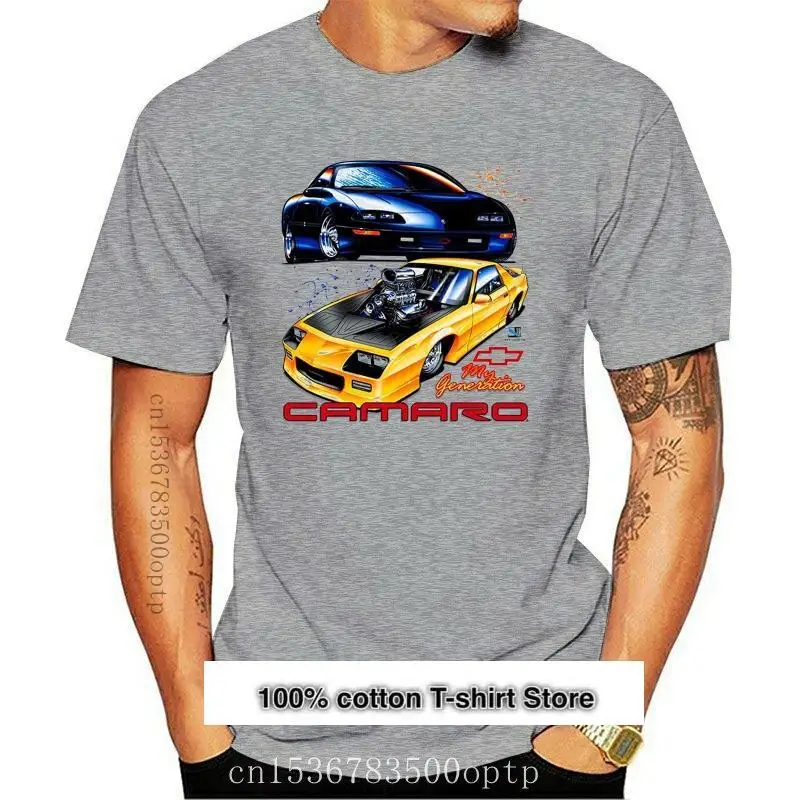 

Camiseta de manga corta con estampado de letras 1984 Camaro & 1999 Camaro My Generation, 100% algodón, preencogimiento