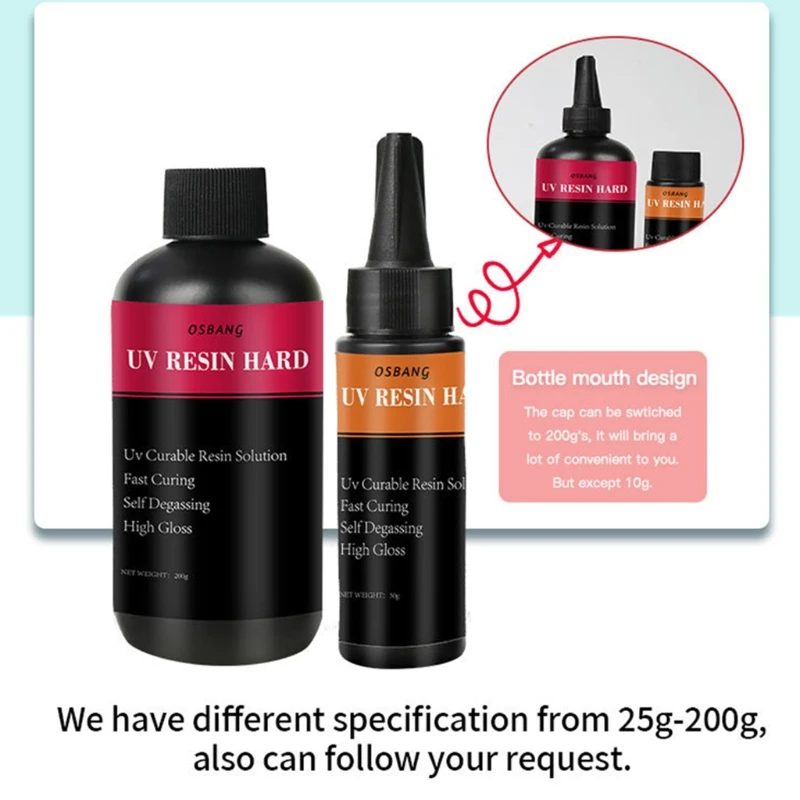 

Кристально прозрачная твердая УФ-отверждаемая эпоксидная смола УФ-клей для изготовления ювелирных изделий «сделай сам» Смола форма-УФ-кле...