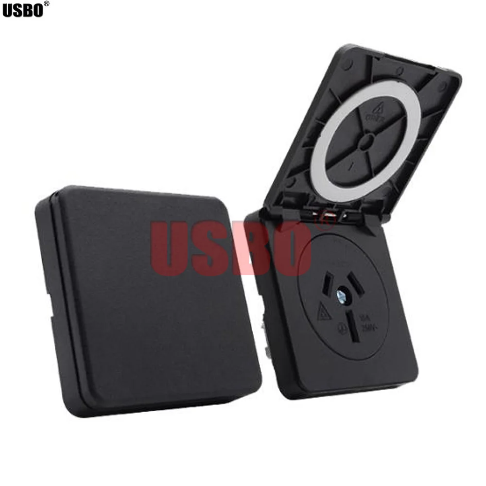 Черная водонепроницаемая розетка стандарта Австралии класс защиты IP44 15A 250 В|ac power