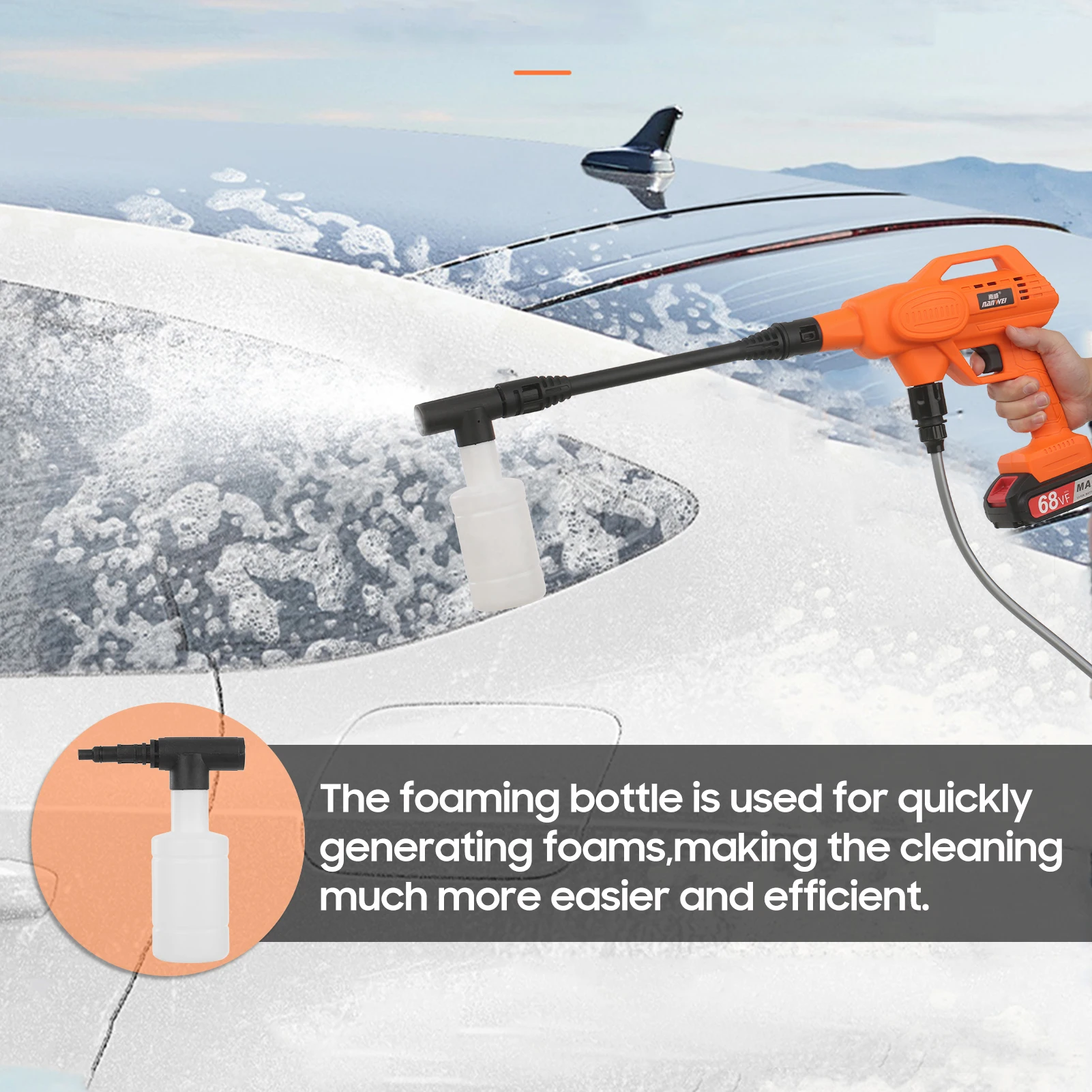 Pаспродажа Мойка Автомобильная портативная под высоким давлением, аппарат для мойки автомобилей, 21 в