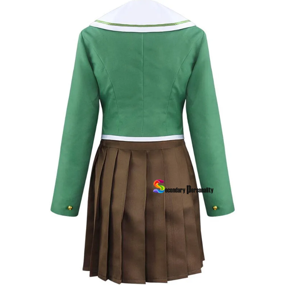 Кума Тихиро Фудзисаки Косплэй костюм Danganronpa парик Для женщин JK форма на Хэллоуин