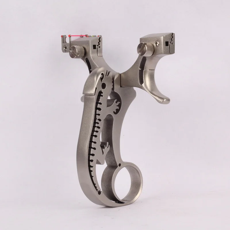 Ящерица из нержавеющей стали профессиональная Рогатка мощная эластичная съемка