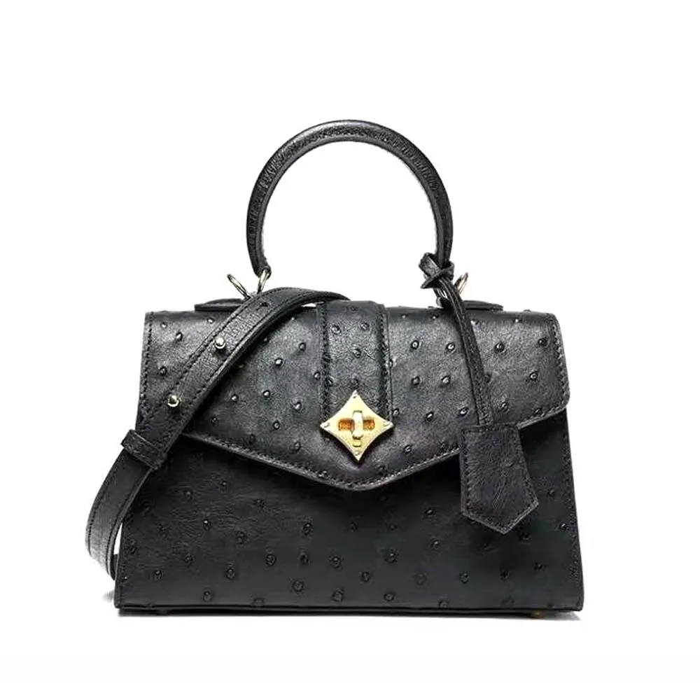 

ouluoer women handbag women bag wome Ostrich leather bag women leather bag Lady's handbag single shoulder bag