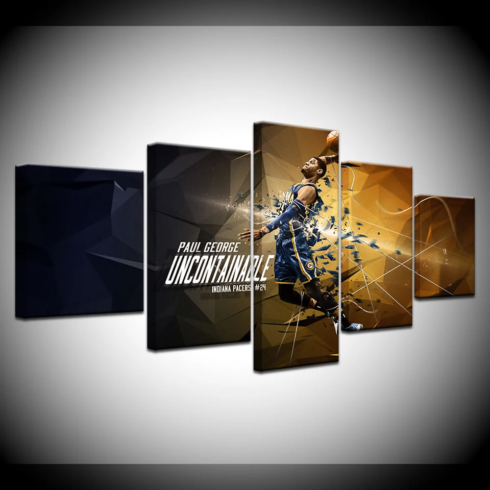 5 шт. современный Баскетбол Star Group Спорт плакат настенное искусство модульные