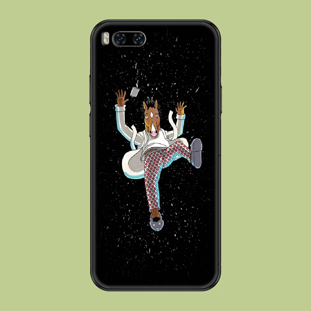 

BoJack cartoon Horseman Phone case For Xiaomi Mi Max Note 3 A2 A3 8 9 9T 10 Lite Pro Ultra black painting back trend cell cover