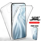 Двойной чехол на весь корпус 360  для xiaomi 11, прозрачный мягкий силиконовый чехол из ТПУ Для xiaomi mi 11, mi11, защитный чехол для телефона 6,81 дюйма