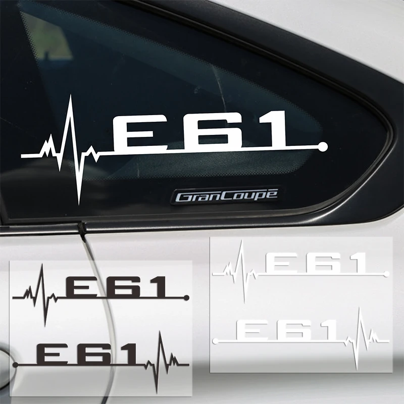 

2Pc Fashion Car Accessories window sticker decoration For All BMW 1 3 5 6X Series E60 E61 E62 E90 E91 E92 LOGO modeling stickers