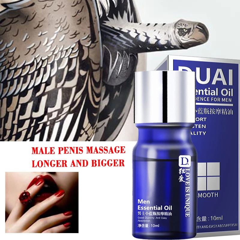 Массажное масло для увеличения мужского пениса способствует росту эрекций в