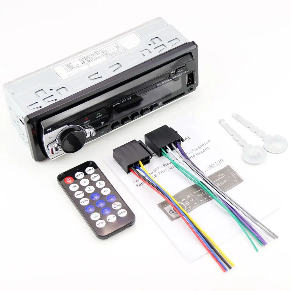 Автомагнитола 1 din мини JSD 520 12 В Автомобильная стерео Bluetooth fm радио AUX/USB/SD