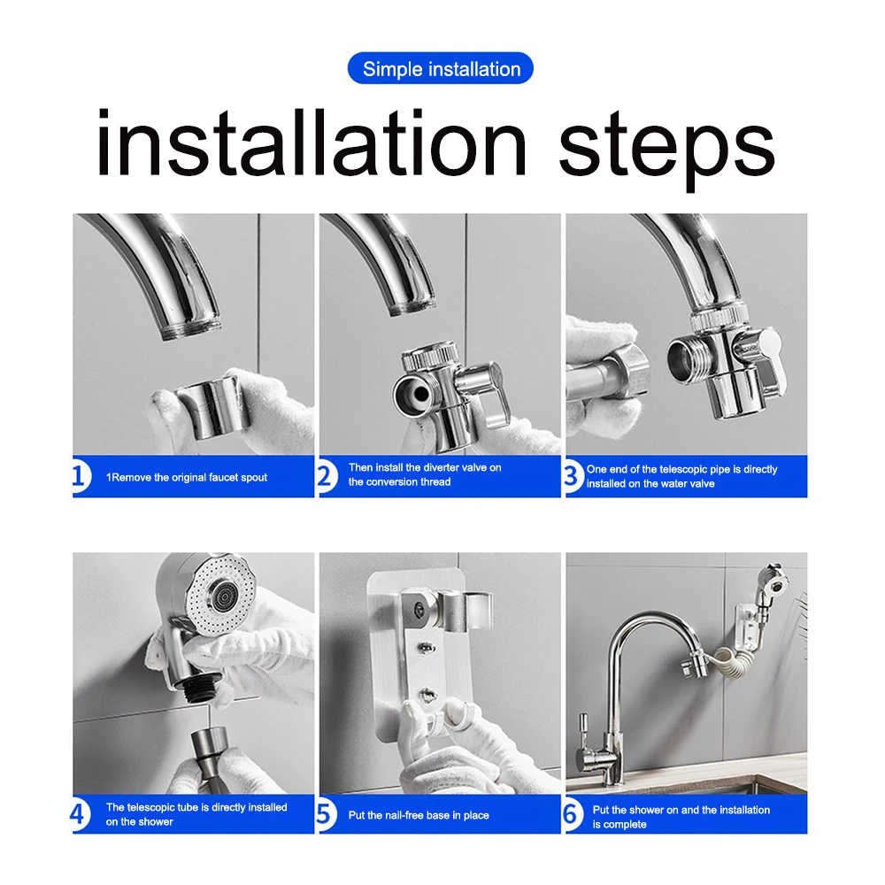 Смеситель для душа с распылителем сливной фильтр шланг раковины мытье волос душ