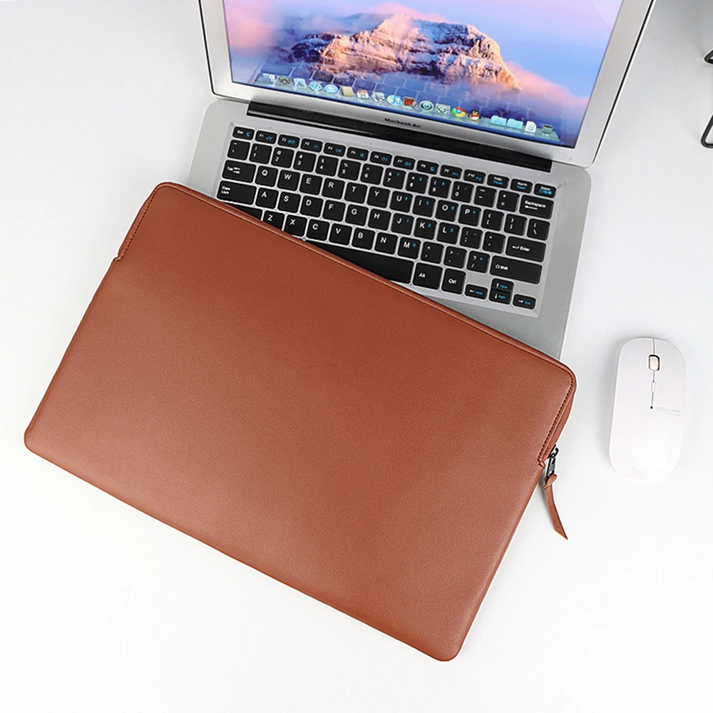 Сумка для ноутбука Macbook Air Pro 13 15 сумка Xiaomi Asus 14 6 дюймов чехол из искусственной кожи