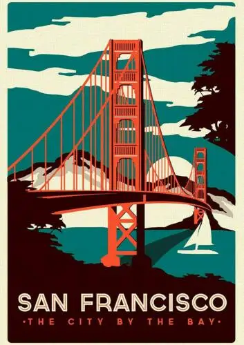 Сан-Франциско художественный фильм печать Шелковый плакат домашний декор на