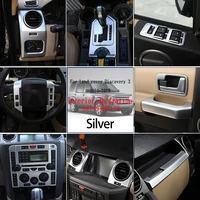 for 2004 2009 land rover discovery 3 lr3 abs silver car interior decoration frame cover sticker interior decoration accessories