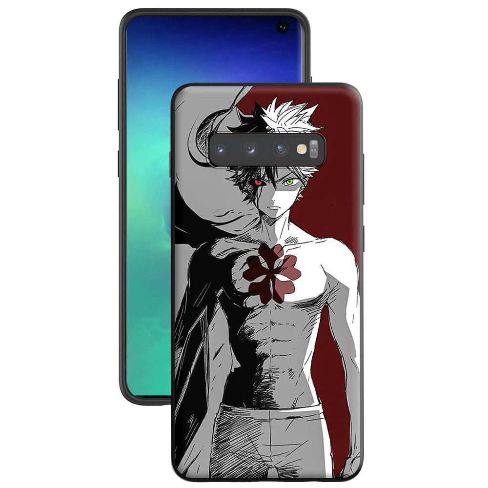 Black Clover Case for Samsung Galaxy A5 A6 A9 M11 M30S M21 M31 M31S S21 S21S S30 Plus Ultra M51 A02 A12 A32 A52 A72 F62 M62 | Мобильные