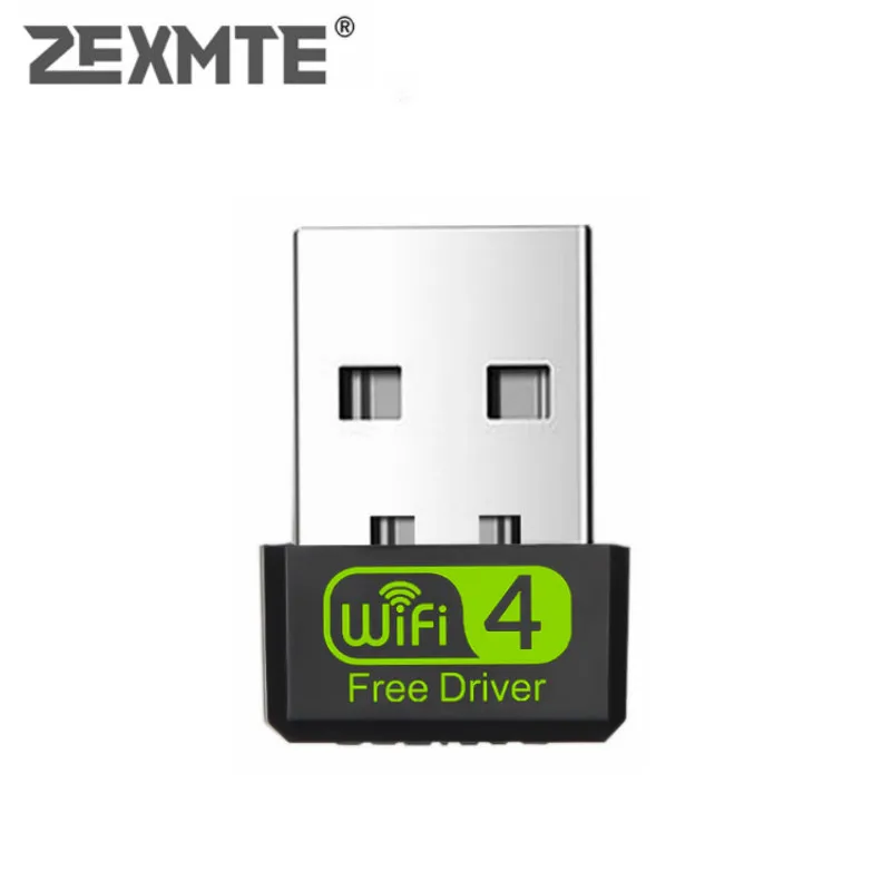 

ZEXMTE 150Mbps Mini WiFi Adapter USB WiFi USB Adapter Free Driver WiFi Dongle Network Card Ethernet Wireless Receiver for PC