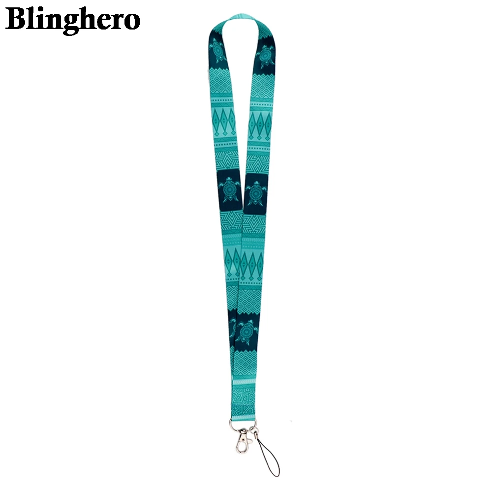 CB772 Sea Turtle Animal Lanyard Keychain Lanyards for Keys Badge ID Mobile Phone Rope Neck Straps Accessories Gifts