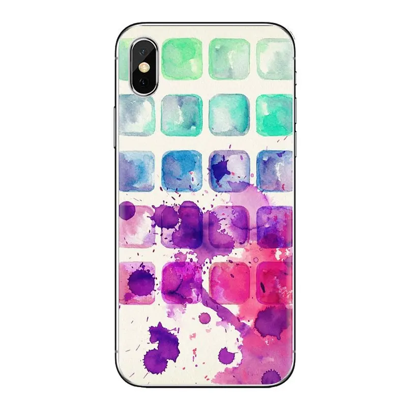 Набор акварельных пастельных рисунков для iPod Touch Apple iPhone 11 Pro 4 4S 5 5S SE 5C 6 6S 7 8 X XR XS Plus