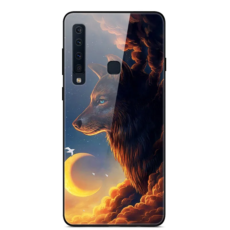 Чехол из закаленного стекла для samsung Galaxy A9, чехол с планетой космосом, стеклянный чехол на заднюю панель для samsung A9 A920F A920 A9S, чехол - Цвет: 59