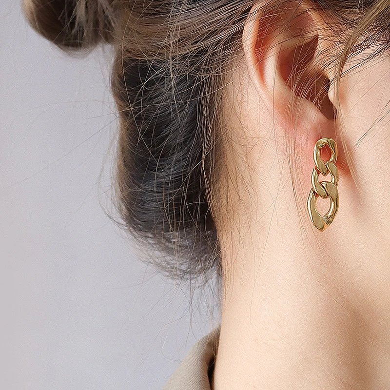 Женские осенне зимние серьги цепочки из нержавеющей стали|Серьги-подвески| |