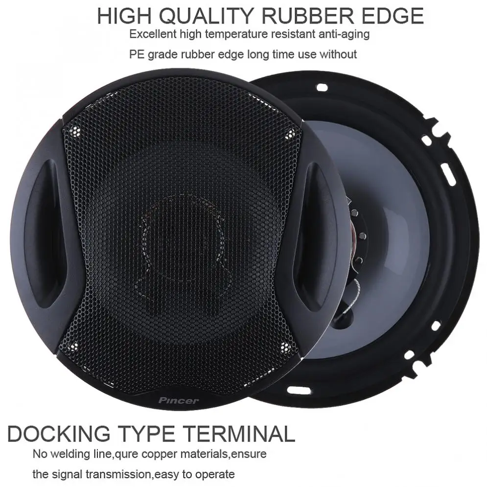 2 шт. 6-дюймовые 4-омные 160 мм 400 Вт Max 2-сторонние коаксиальные автомобильные