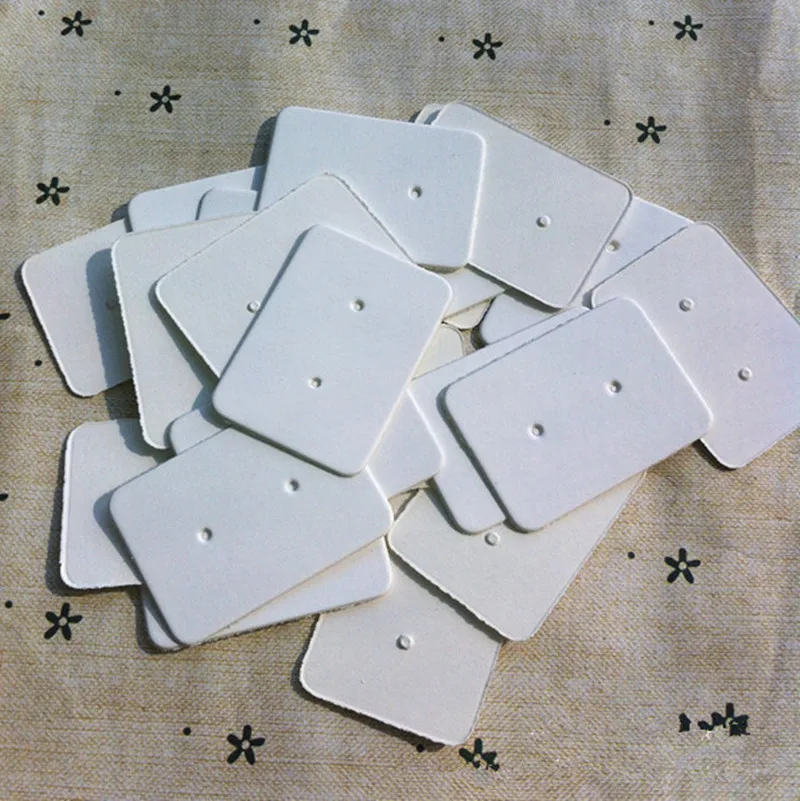 100PCS 3.5*2.5cm Multi Color Paper Cute Stud Earring HangTag Card Custom Logo Cost Extra Jewelry Display Packing | Украшения и