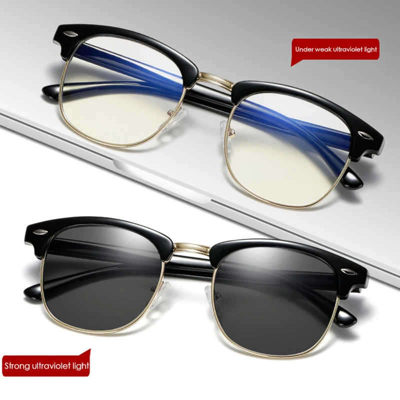 Новый фотохромный фильтр компьютерные очки для блокирования УФ анти синий
