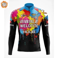 huub cycling clothing 2022 racing thermal fleece bicicleta long sleeve jersey set mens cycling bike culotte mallot ciclismo