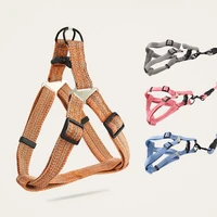 1set dog harness durable nylon basic leashes medium large dogs collar leashes lead rope adjustable chest strap leash buckle
