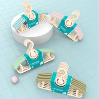 5pcs telescopic baby hangers home multi function cute creative hangers bundle pp material childrens hangers