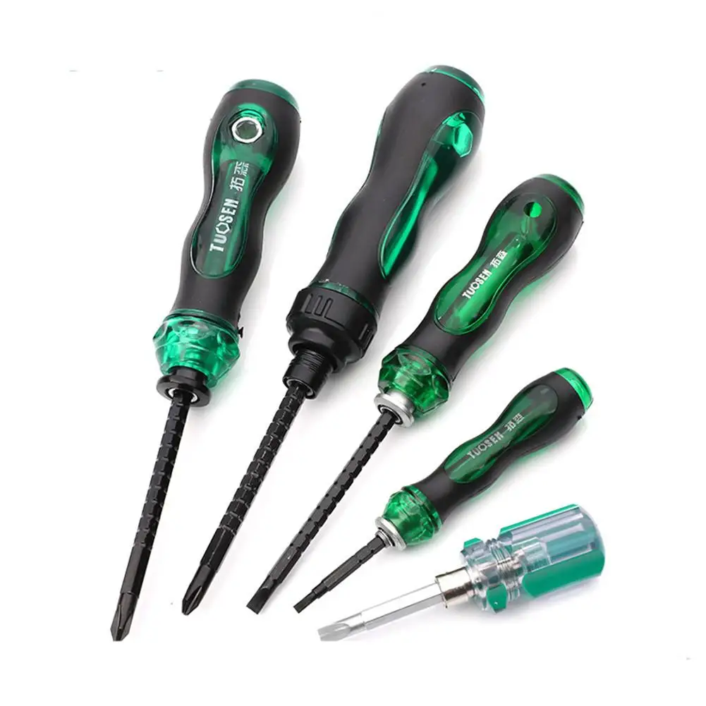 Прецизионная мини-отвертка с храповым механизмом, двухсторонняя шлицевая крестовая отвертка, бытовой ручной инструмент