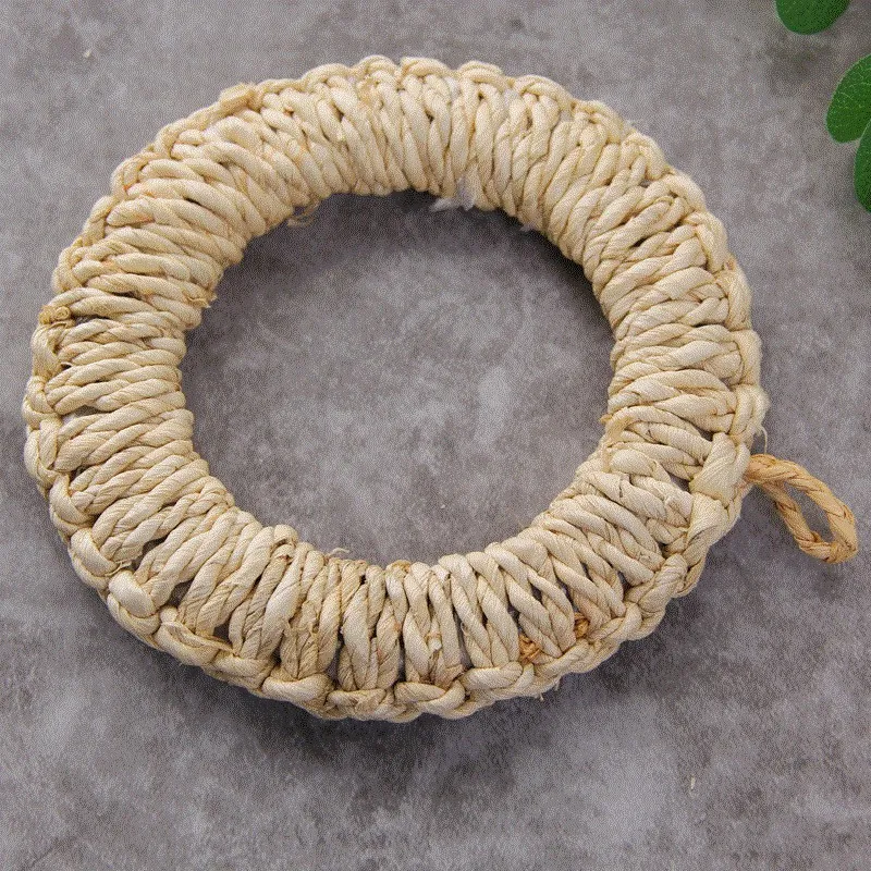 Тканые салфетки ручной работы Круглый тканый коврик для горшков горячий