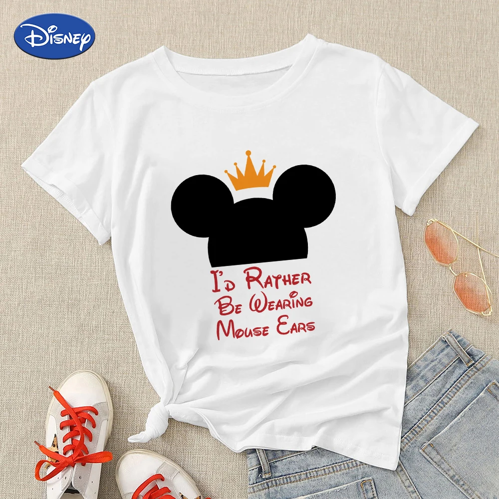 

Disney Queen Fashion Couple Tshirt Summer Clothing for Women 2022 Harajuku Y2k Ropa Tumblr Mujer Casual Disney Stylish Happy