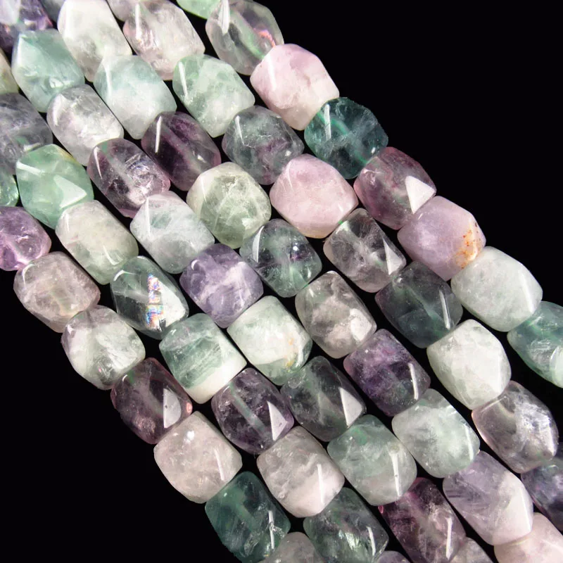 (1 нить в партии) оптовая продажа 1 граненые бусины из натурального радужного