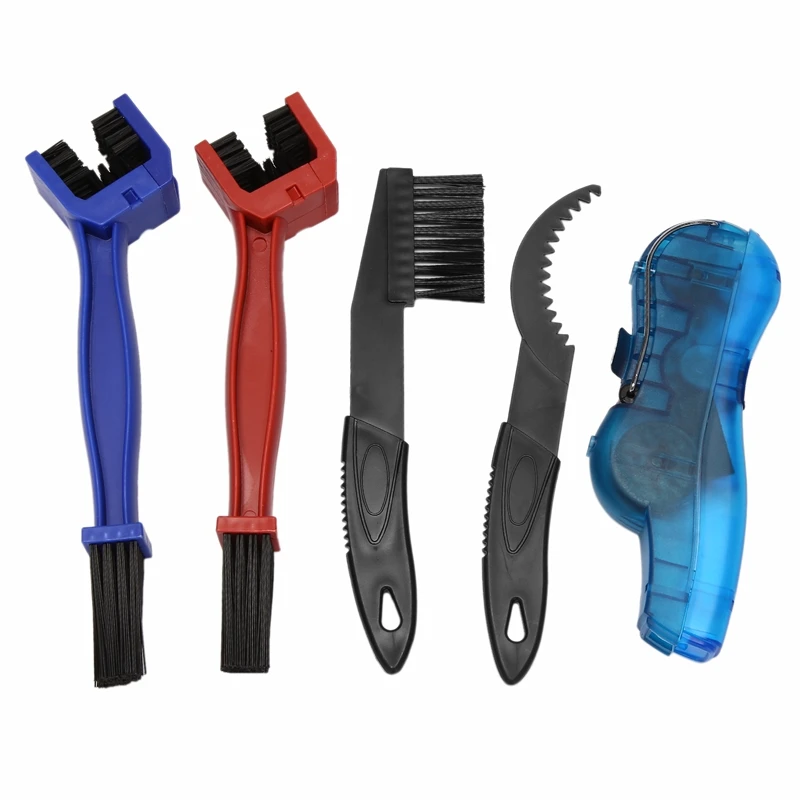 

5 шт., набор для очистки цепи велосипеда