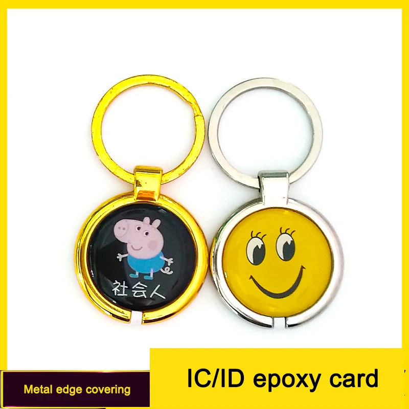 10pcs/Lot ID Keychain 13.56MHZ Fobs Key Tag Cartoon Access Control Elevator School For System Keyfobs | Безопасность и защита