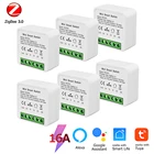 Умный мини-переключатель Zigbee, двухсторонний переключатель с голосовым управлением, работает с Alexa Google Home Smart Life Zigbee 3,0