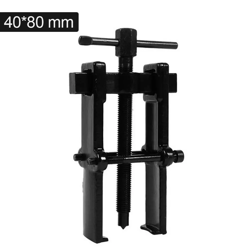 40x80mm Черный, покрытый двумя челюстями, съемник шестеренок, съемник подшипников, ПОКОВКА подшипников, съемник подшипников, экстрактор 5 разных размеров - Цвет: 40x80mm