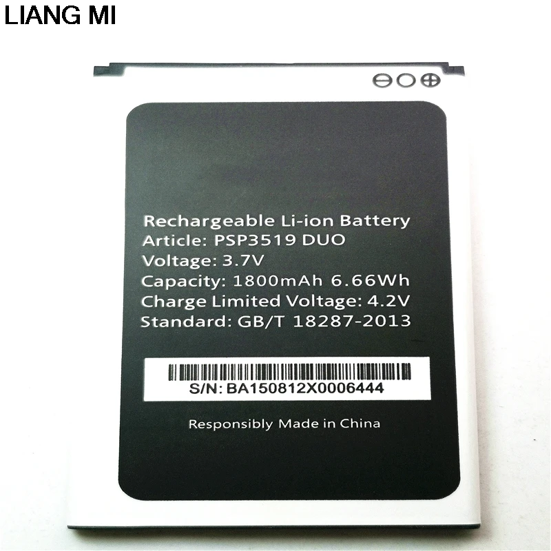 Новый Сменный аккумулятор 1800 мАч PSP3519 DUO для Prestigio Wize K3 PSP3519 DUO Cell мобильный телефон с фотоэлементами