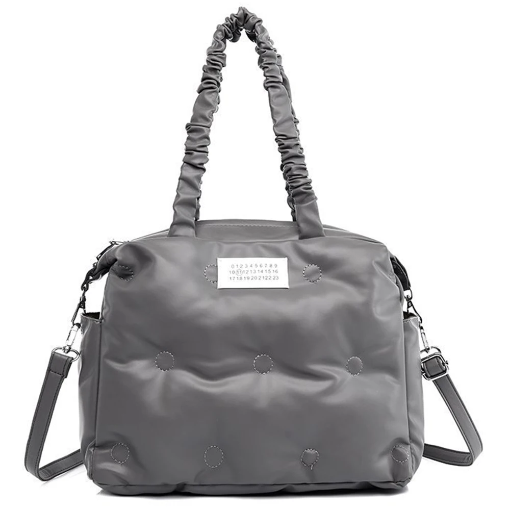 

Down Design Shoulder Bags For Women 2021 Big Capacity Handbags Female Winter Travel Casual Totes Ladies Fashhion Crossbody Purse