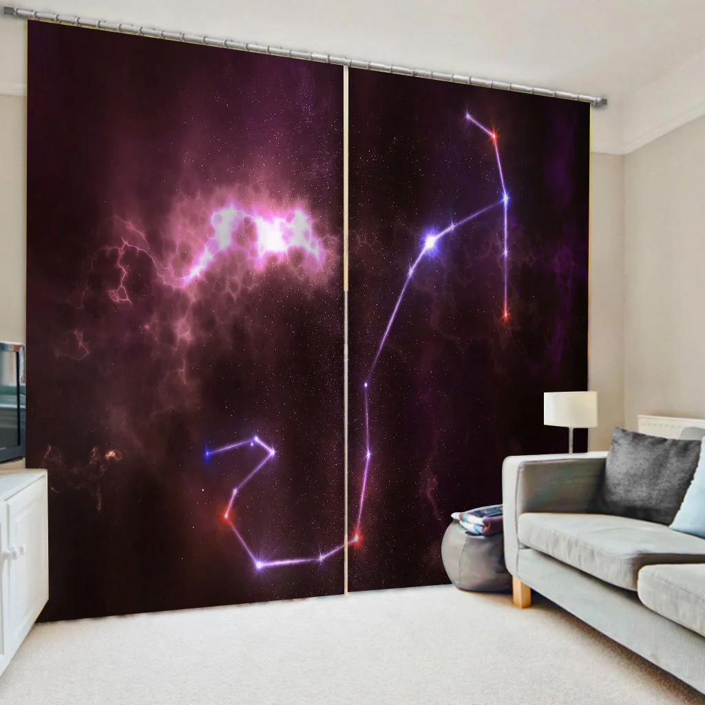 

Blackout Living Room Curtain Purple Curtains For Living Room Children Bedroom Custom Size Room Drapes