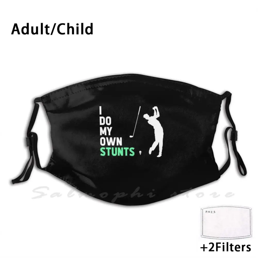 

Golfer Stunts Funny Print Reusable Pm2.5 Filter Face Mask Golf Golfer Gifts For Golfers Golf Addict Golf Player Love Golf Funny
